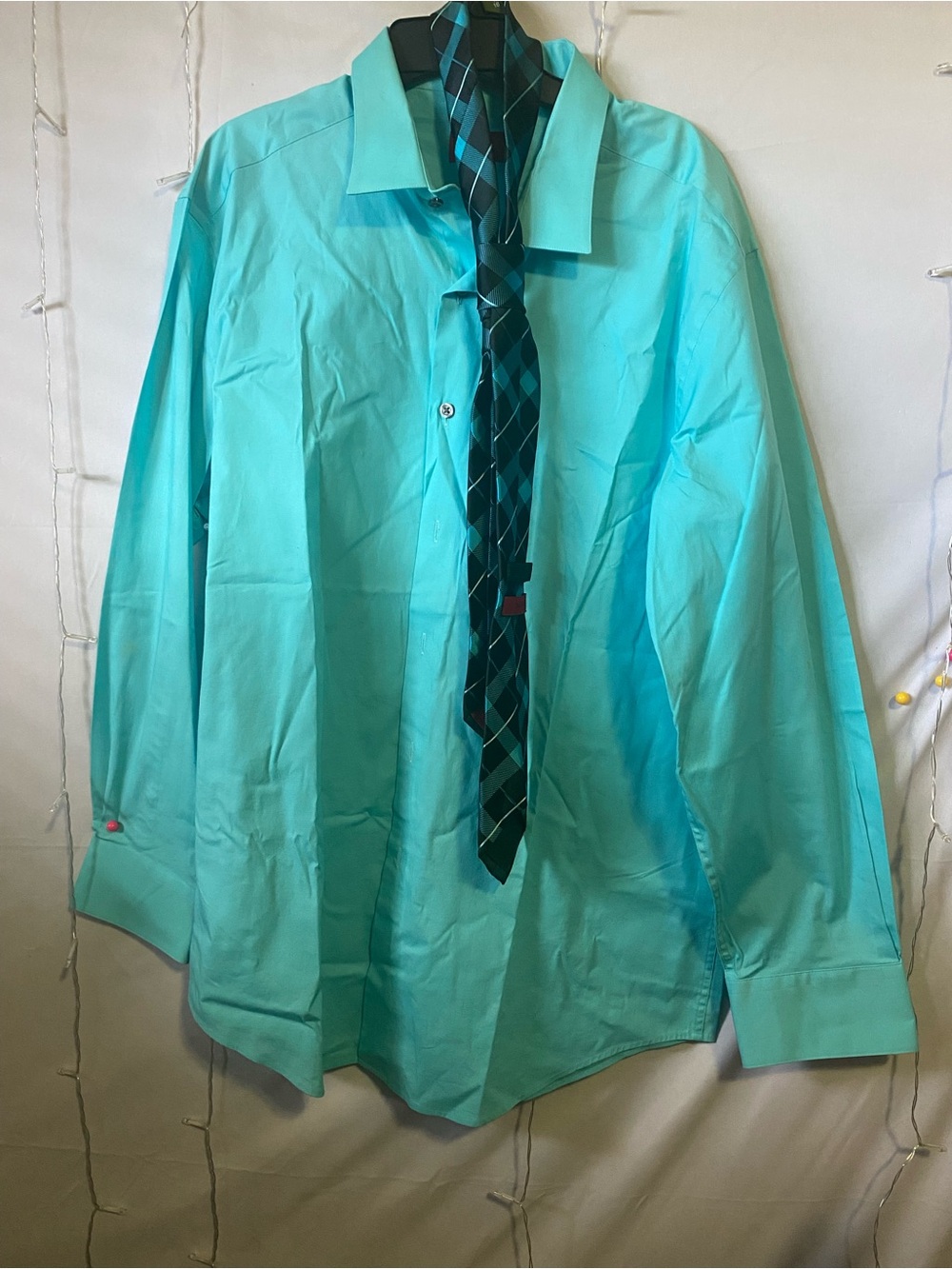 Alfani Men's Turquoise Long-Shirt